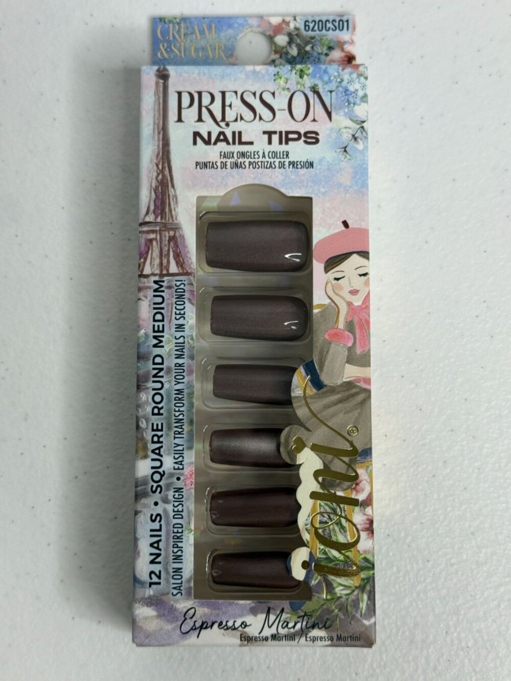 Ioni Cream & Sugar Espresso Martini Press On Nails Brown Coffee Fall Aesthetic